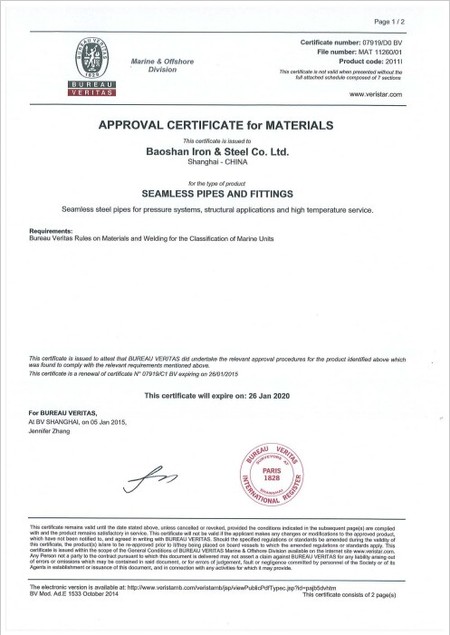 BV Certification